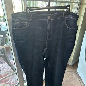 J. Jill Women's Straight Leg Jeans - Dark Blue